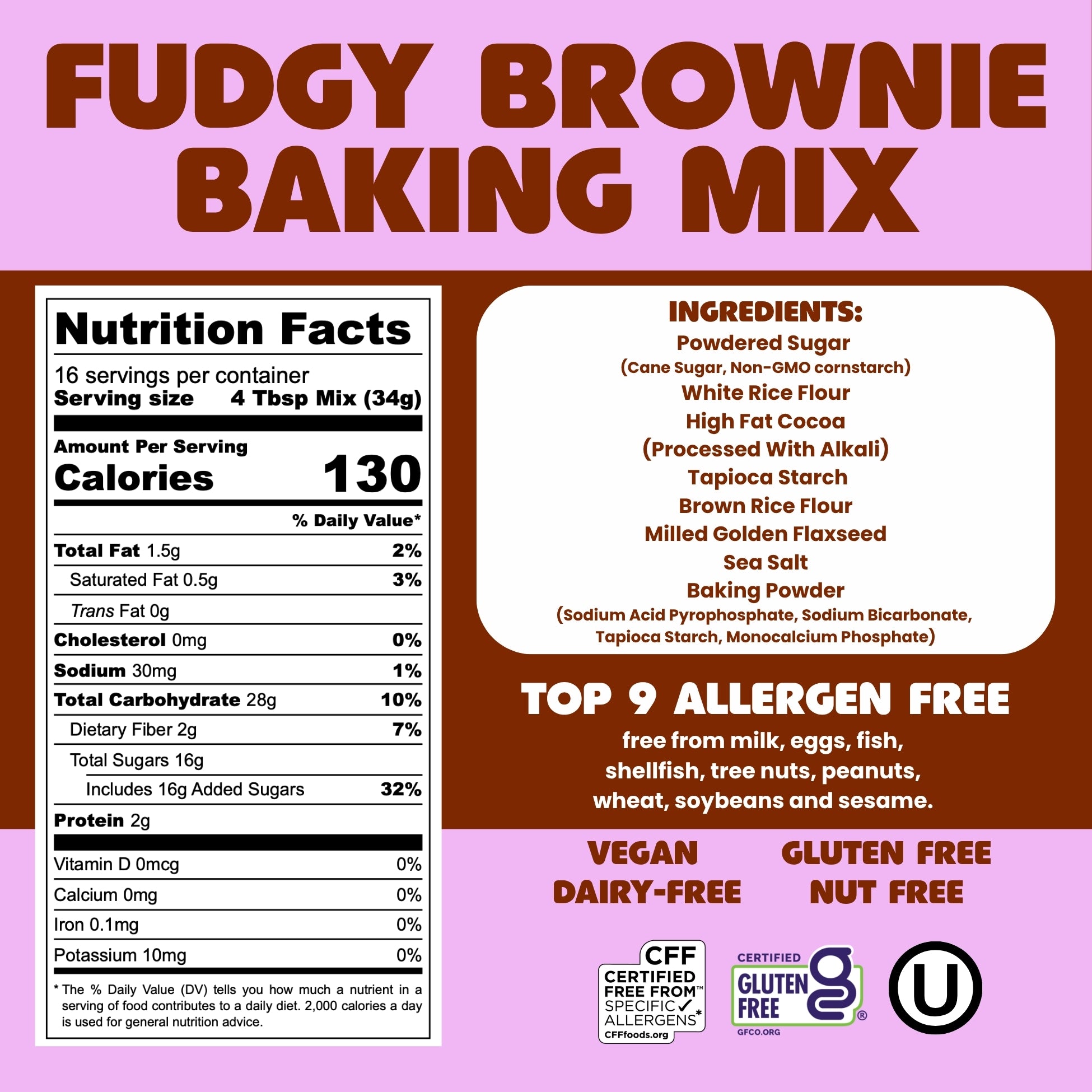 Fudgy Brownie Baking Mix